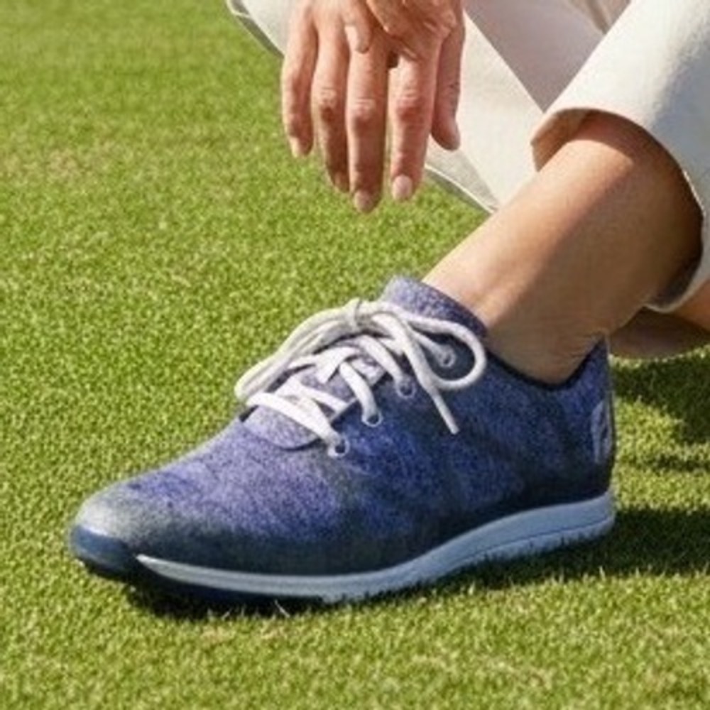 FootJoy Flex Womens Golf Shoes Purple Grey Spikeless Mesh Size 7.5 M